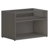 Storage Cabinets*HON Mod 21" Low Open Storage Credenza with 2 Shelves, Slate Teak (HLPLCL3020S.LSL1)