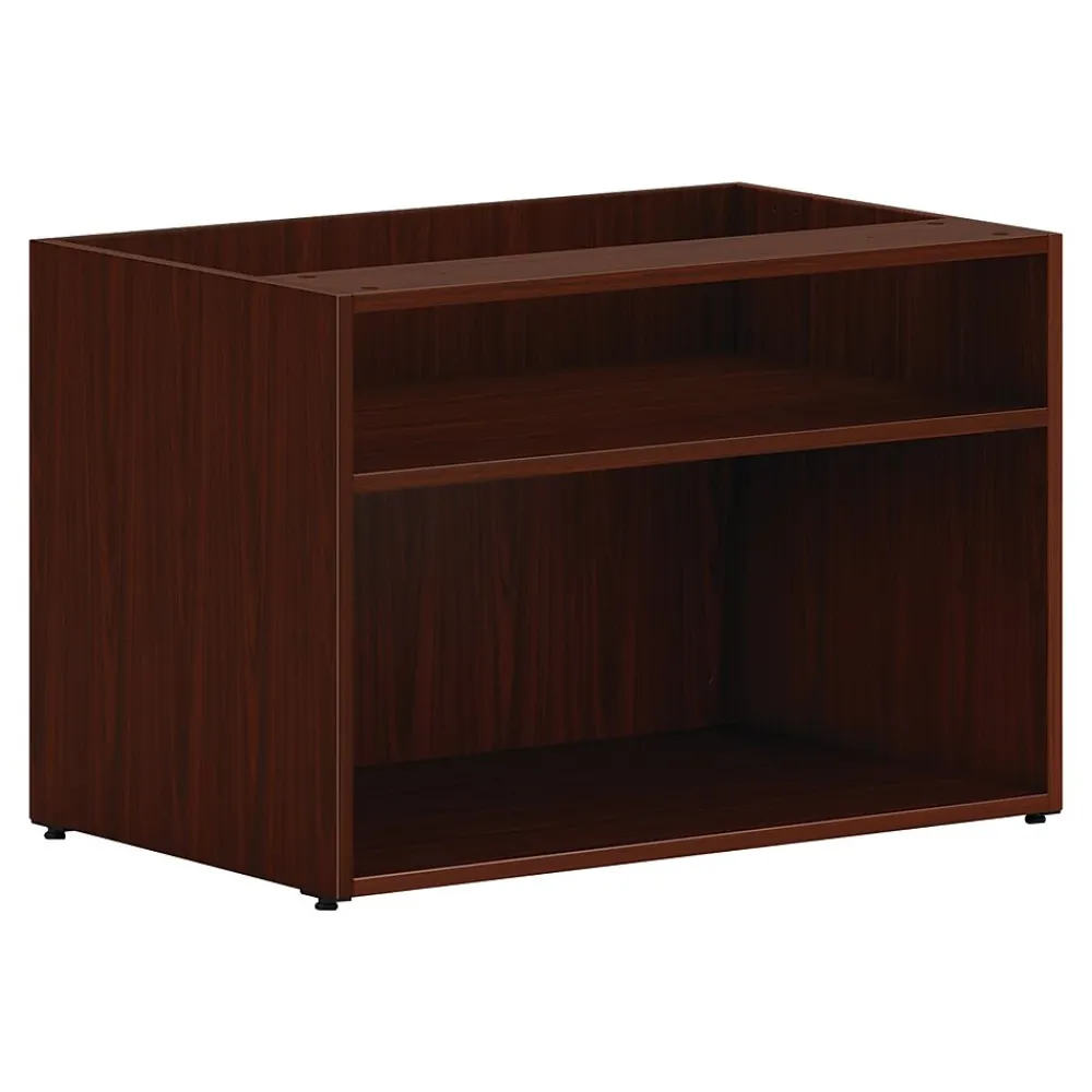 Storage Cabinets*HON Mod 21" Low Storage Credenza with 2 Shelves, Traditional Mahogany (HLPLCL3020S.LTM1)