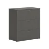 File Cabinets*HON Mod 3-Drawer Lateral File Cabinet, Letter/Legal Size, Lockable, 40"H x 36"W x 20"D, Slate Teak (HLPLLF3620L3.LSL1)
