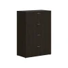 File Cabinets*HON Mod 4-Drawer Lateral File Cabinet, Locking, Letter/Legal, Java Oak, 36" (HLPLLF3620L4.LJA1)