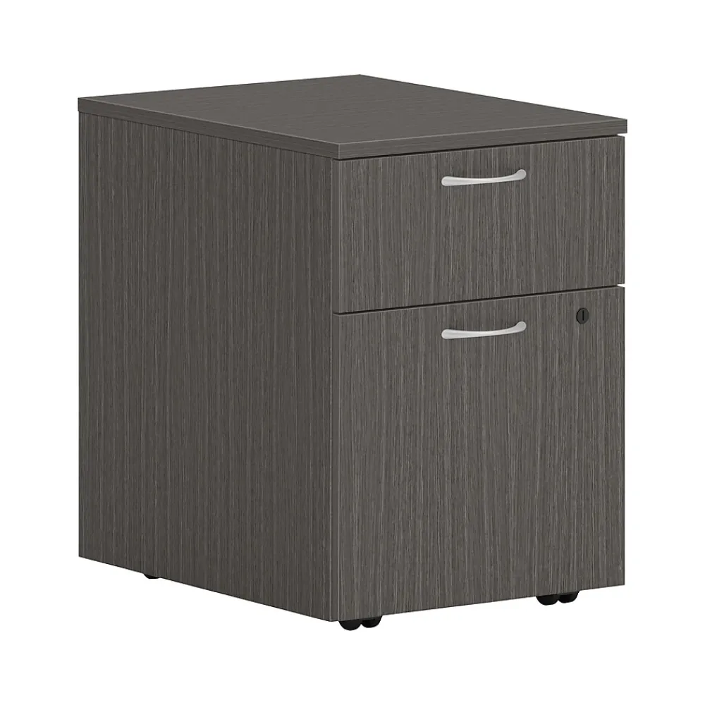 File Cabinets*HON Mod 2-Drawer Vertical File Cabinet, Letter/Legal, Slate Teak, 20" (HLPLPMBFLSL1)