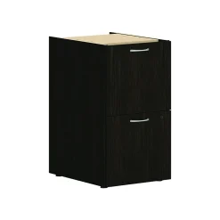 File Cabinets*HON Mod 2-Drawer Vertical File Cabinet, Support Pedestal, Letter/Legal, Java Oak, 20" (HLPLPSFF.LJA1)