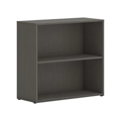 Bookcases*HON Mod 29"H 2-Shelf Bookcase, Slate Teak Laminate (HLPLBC3013B2.LSL1)