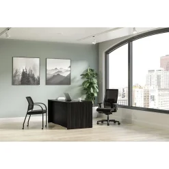 Office Desks*HON Mod 60"W Double-Pedestal Desk, (HLPLDS6030BBFJA1) Java Oak