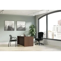 Computer Desks*HON Mod 60"W Double-Pedestal Desk, (HLPLDS6030BBFSE1) Sepia Walnut