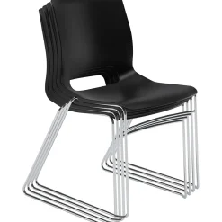 Folding & Stacking*HON Motivate High-Density Stacking Chair, Onyx Shell, 4 per Carton