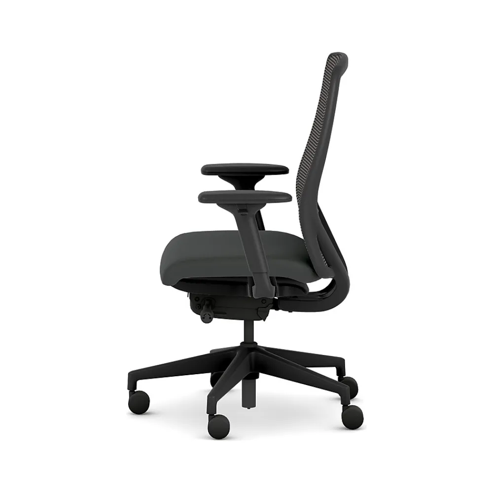 Office Chairs*HON Nucleus Fabric/Mesh Swivel Task Chair, Black (HNR1KD.Y2.STC.A.H.IM.UR10.BL.SB.T)