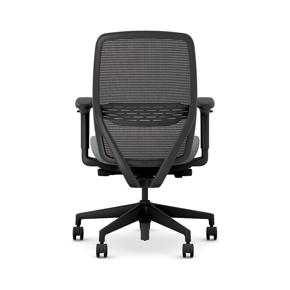 Office Chairs*HON Nucleus Fabric/Mesh Swivel Task Chair, Basalt/Black (HNR1KD.Y2.STC.A.H.IM.APX25.BL.SB.T)