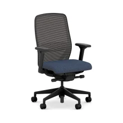 Office Chairs*HON Nucleus Fabric/Mesh Swivel Task Chair, Navy/Black (HNR1KD.Y2.STC.A.H.IM.APX13.BL.SB.T)