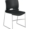 Folding & Stacking*HON Olson High-Density Stacking Chair, Onyx Shell (4041ON)