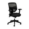 Office Chairs*HON Prominent Mesh High-Back Task Chair, Center-Tilt, Adjustable Arms, Black Sandwich (BSXVL531MM10)
