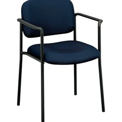 Folding & Stacking*HON Scatter Fabric Stacking Guest Chair, Fixed Arms, Navy (BSXVL616VA90)