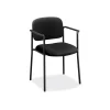 Folding & Stacking*HON Scatter Fabric Stacking Guest Chair, Fixed Arms, Black (BSXVL616VA10)