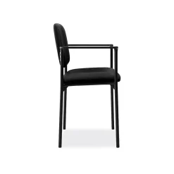 Folding & Stacking*HON Scatter Fabric Stacking Guest Chair, Fixed Arms, Black (BSXVL616VA10)