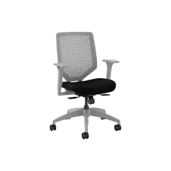 Office Chairs*HON Solve Ergonomic Vinyl Swivel Task Chair, Black/Titanium (HSLVTMR.Y1.A.H.TI.UR10.NL.SB.TI)