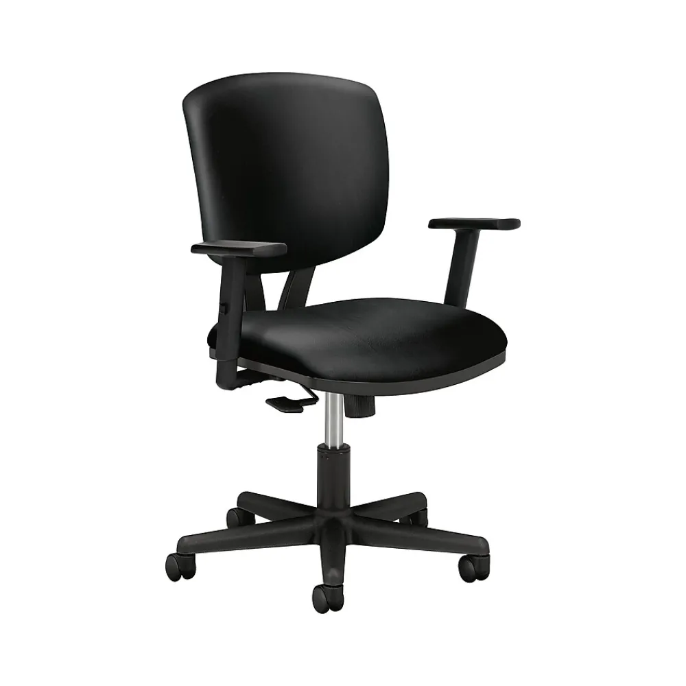 Office Chairs*HON Volt SofThread Leather Task Chair, Black (5703ASB11)