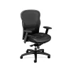 Office Chairs*HON Wave Mesh High-Back Task Chair, Adjustable Arms, SofThread Leather Seat (BSXVL701SB11)
