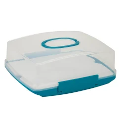 Honey-Can-Do Honey Can Do Rectangular Cake Carrier with Locking Tabs and Handle