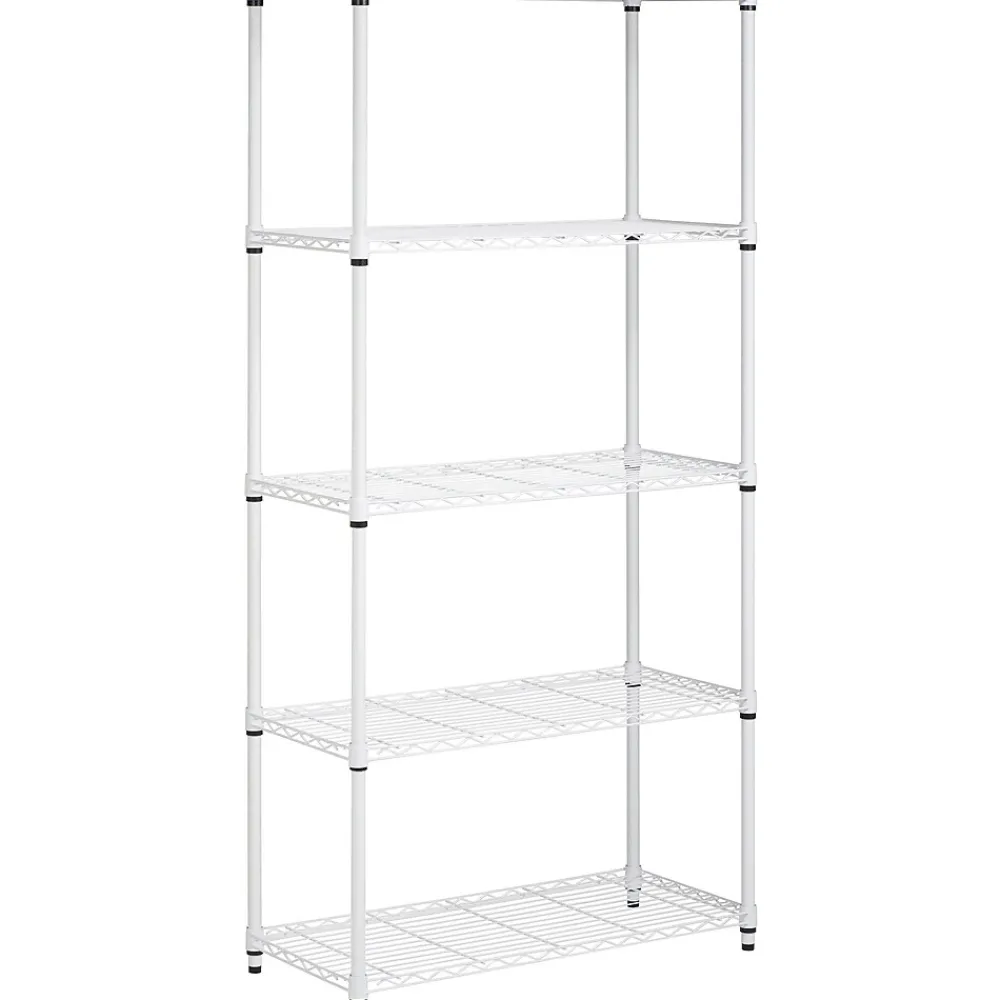 Shelving*Honey-Can-Do Honey Can Do 5-Shelf Metal Unit, 36"W, White (SHF-09623)