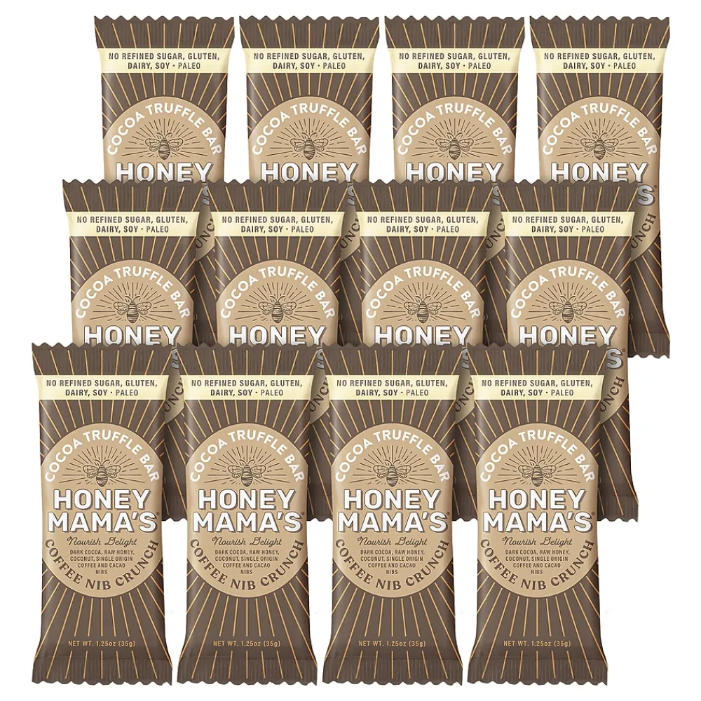 Honey Mama's Coffee Nib Crunch, 1.25 Oz., 12/Box (358-00001)