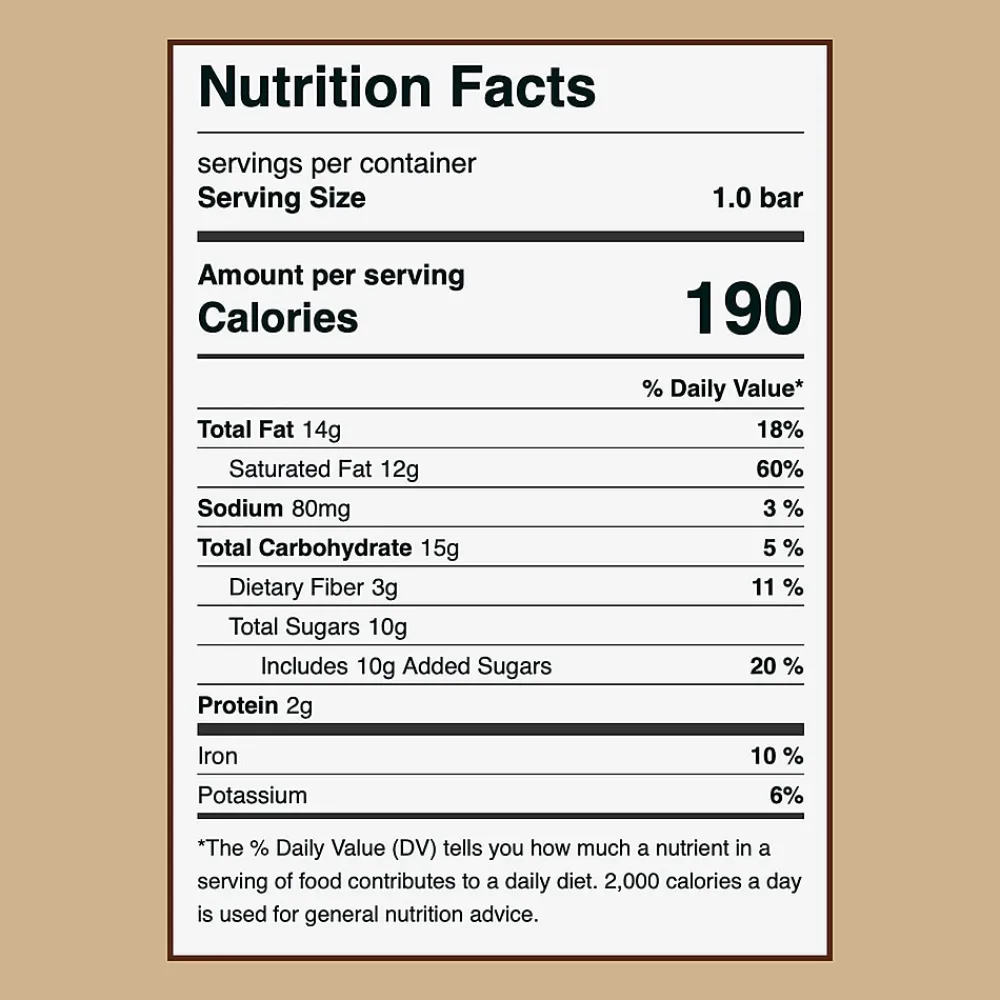 Honey Mama's Coffee Nib Crunch, 1.25 Oz., 12/Box (358-00001)