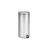 Stainless Steel Round Step Trash Can with Lid, Silver, 7.92 Gallon (TRS-02110)<Honey-Can-Do Outlet