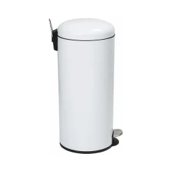 Steel Step Trash Can, 7.9-Gallon, White (TRS-09329)<Honey-Can-Do Sale
