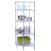 Shelving*Honey-Can-Do 5-Tier Corner Shelf, Chrome (SHF-04886)