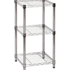 Shelving*Honey-Can-Do 3-Tier Modular Stacking Shelf, Chrome (SHF-09364)