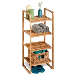 Shelving*Honey-Can-Do 4-Tier Shelf, Natural Bamboo (SHF-09337)