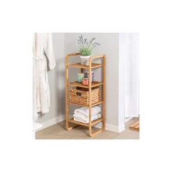 Shelving*Honey-Can-Do 4-Tier Shelf, Natural Bamboo (SHF-09337)