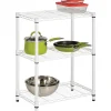Shelving*Honey-Can-Do 3-Tier Shelving Unit - 250 Lb. Capacity, White (SHF-09619)