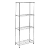 Shelving*Honey-Can-Do 4-Tier Slim Profile Shelving Unit, Chrome (SHF-10022)