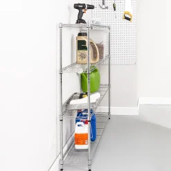 Shelving*Honey-Can-Do 4-Tier Slim Profile Wide Shelving Unit, 48