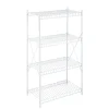 Shelving*Honey-Can-Do 4-Tier Wire Shelving Unit, White (SHF-09452)