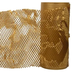 Outlet JAM Paper Honeycomb Packing Paper Roll, Gold, 12" x 328' (PP10001YE)