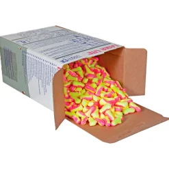 Howard Leight Laser Lite Uncorded Earplugs, Magenta/Yellow, 500/Box (LL-1-D) (LL-1-D)