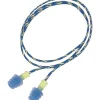Howard Leight Leightning® Fusion® Multiple-Use Corded Earplugs, Blue/Yellow, 27 dB, 100/BX