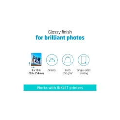 Photo Paper*HP Advanced Photo Paper, Glossy, 8