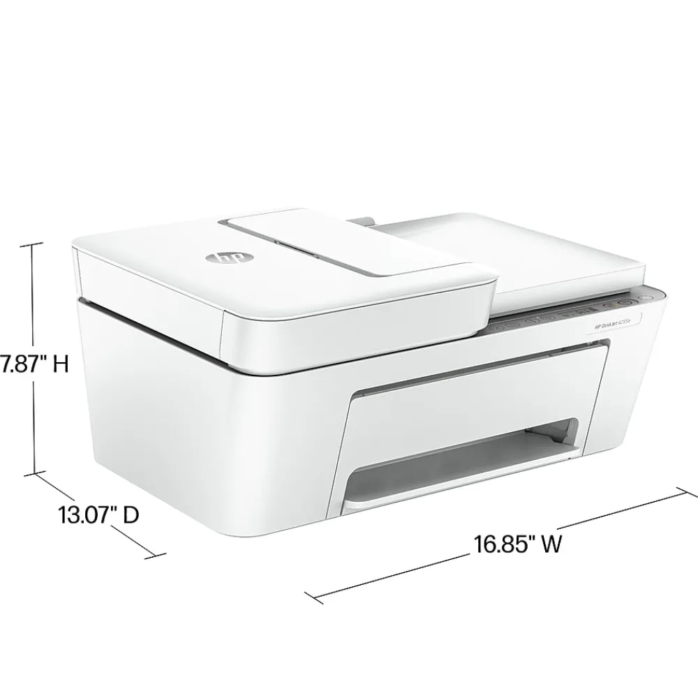 HP DeskJet 4255e Wireless All-in-One Color Inkjet Printer, Scanner, Copier, Best for Home, 3 Months of Ink Included (588S6A)