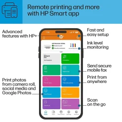 HP DeskJet 2734e Wireless Color Inkjet Printer, All-In-One, Print, Scan, Copy, 6 Months FREE Ink with + (26K72A#B1H)