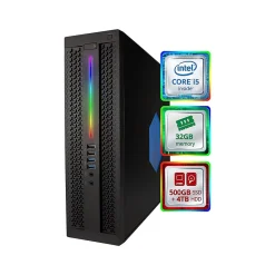 New HP EliteDesk 800 G2 Refurbished Gaming Desktop Computer, Intel Core i5-6500, 32GB Memory, 500GB SSD, 4TB HDD (BTG-00049840STP)