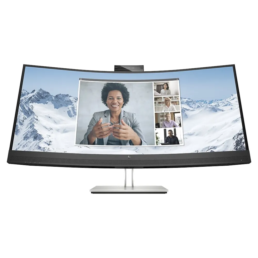 Clearance HP E34m G4 Conferencing Monitor 34" Curved LED, Black Head/Silver (Stand) (40Z26AA#ABA)
