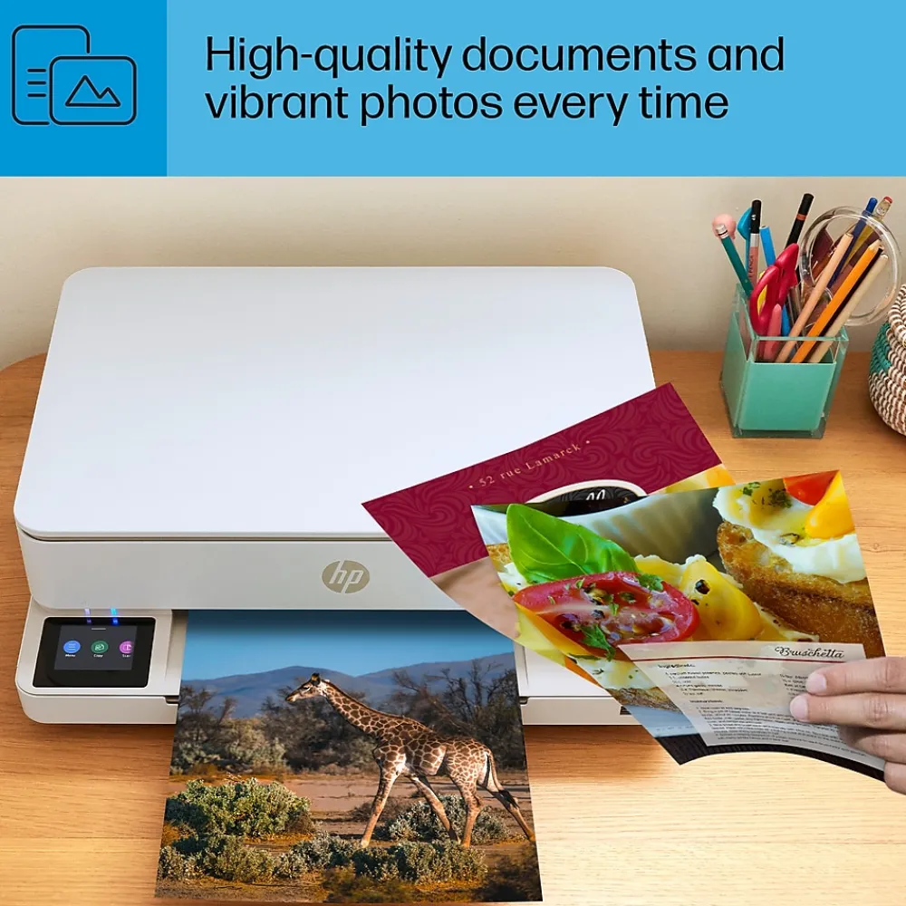 HP Envy 6155e Wireless All-in-One Color Inkjet Printer, Scanner, Copier, Best for Home, 3 months FREE ink with + (714L5A)