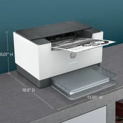 HP LaserJet M209dw Wireless Black & White Laser Printer, Single-Function, Print, Best for Home Office (6GW62F)