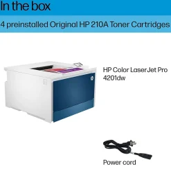 HP LaserJet Pro LJP 4201dw Wireless Color Laser Printer, Single-Function, Print (4RA86F)