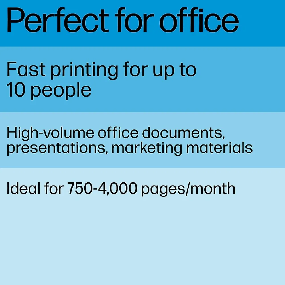 HP LaserJet Pro 4001n Wired Black & White Laser Printer, Single Function Print, Best for Office (2Z599F)