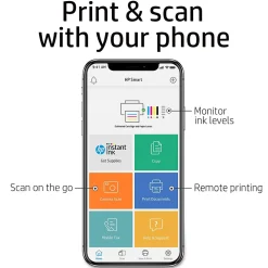 HP OfficeJet 250 Wireless Color Inkjet Printer, All-In-One, Print, Scan, Copy (CZ992A#B1H)