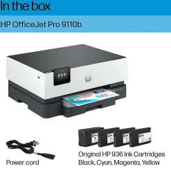 HP OfficeJet Pro 9110b Wireless Color Inkjet Printer, Single-Function, Print (5A0S1A#B1H)