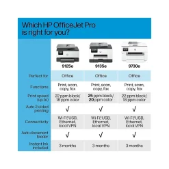 HP OfficeJet Pro 9730e Wide Format Wireless All-in-One Color Printer, Best for Office, 3 Months FREE INK with + (537P6A)